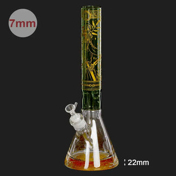 Amsterdam - Golden Knight Beakers Clear Bong - H:40cm - Ø:50mm - Schliff:18.8mm
