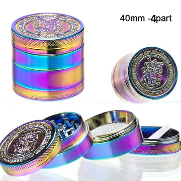 Amsterdam Grinder - Durchmesser: 40mm - 4-teilig - Regenbogen
