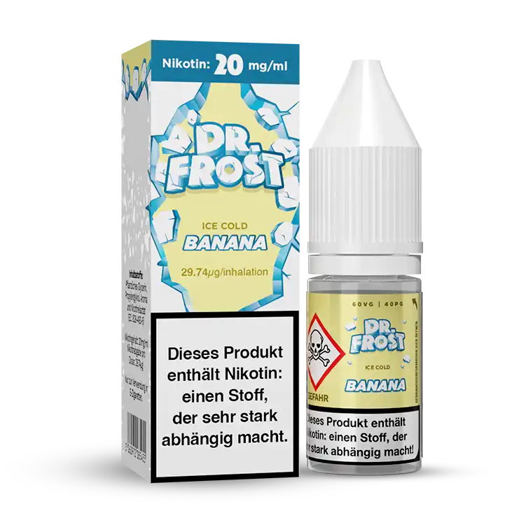 Dr. Frost Nikotinsalz Liquid 10 ml Cold Banana 20 mg