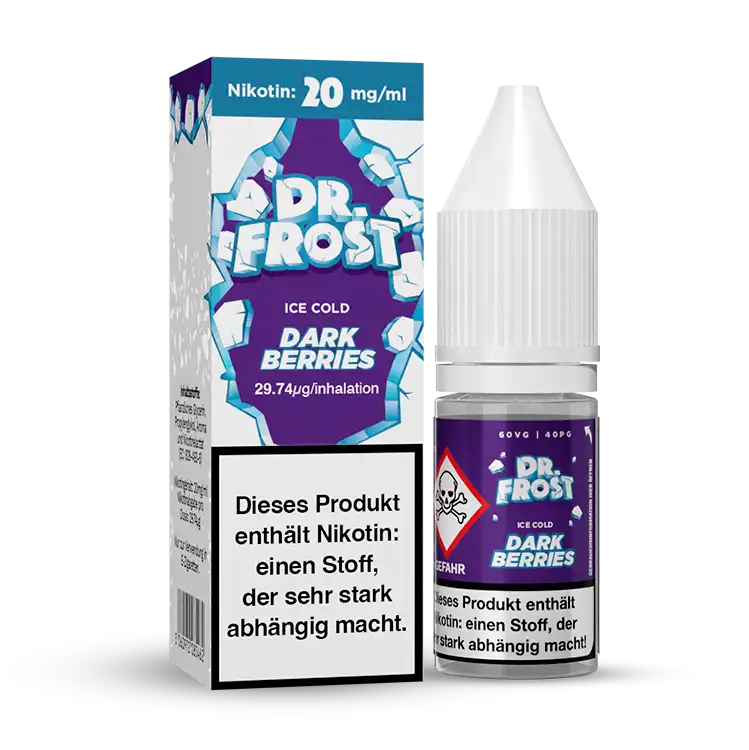 Dr. Frost Nikotinsalz Liquid 10 ml Cold Dark Berries 20 mg