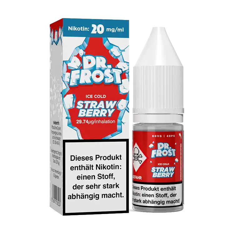 Dr. Frost Nikotinsalz Liquid 10 ml Cold Strawberry 20 mg