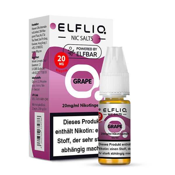 Elfbar ELFLIQ Nikotinsalz Liquid 10 ml Grape