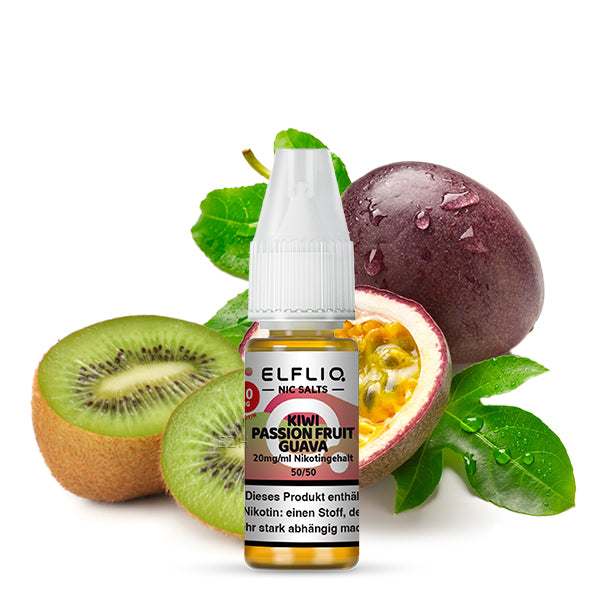 Elfbar ELFLIQ Nikotinsalz Liquid 10 ml Kiwi PassionFruit Guava