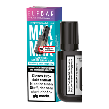 Elfbar Max Refill Container 10ml - Blueberry Sour Raspberry