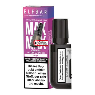 Elfbar Max Refill Container 10ml - Grape