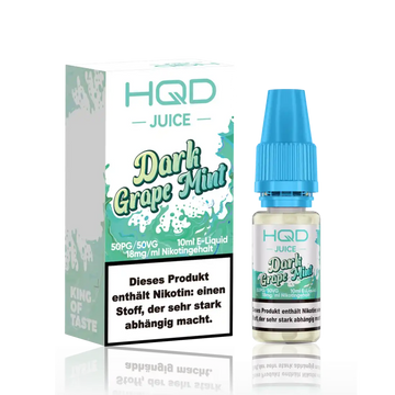 HQD Juice Nikotinsalz Liquid 10ml - Dark Grape Mint