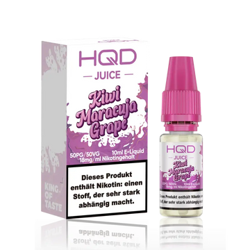 HQD Juice Nikotinsalz Liquid 10ml - Kiwi Maracuja Grape
