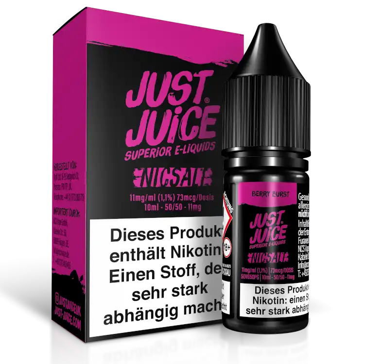 Just Juice Nikotinsalz Liquid 10 ml Berry Burst