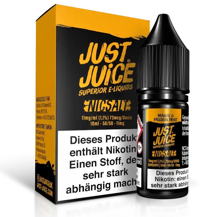 Just Juice Nikotinsalz Liquid 10 ml Mango Passionsfruit
