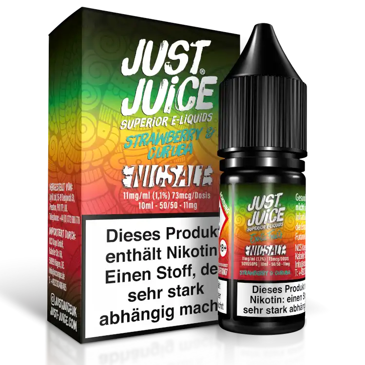Just Juice Nikotinsalz Liquid 10 ml Strawberry Curuba