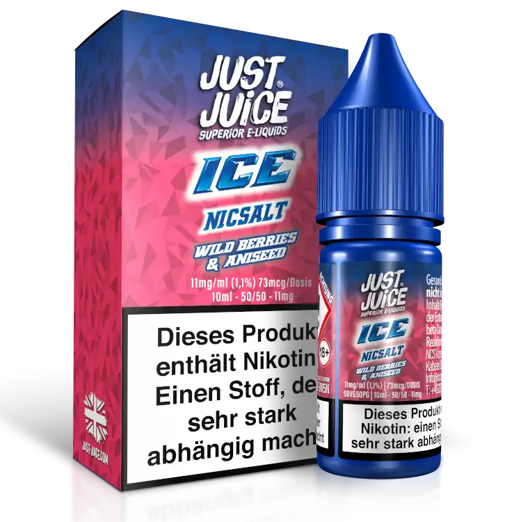Just Juice Nikotinsalz Liquid 10 ml Wild Berries Aniseed Ice