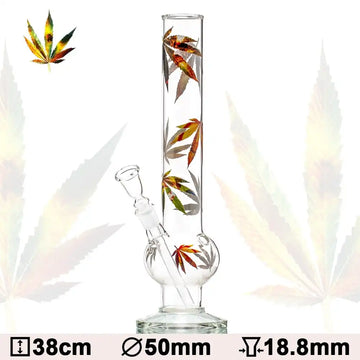 Leaf - Bouncer Multi Leaf Glas Bong - H38cm - Ø50mm - Schliff18.8mm