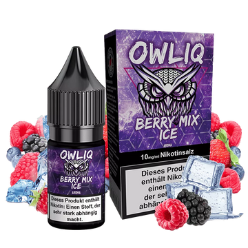 Owliq Nikotinsalz Liquid 10ml - Berry Mix Ice 10mg