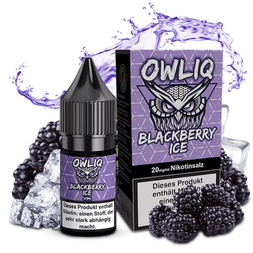 Owliq Nikotinsalz Liquid 10ml - Blackberry Ice 20mg