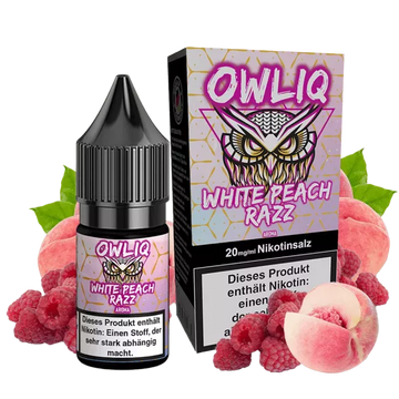 Owliq Nikotinsalz Liquid 10ml - White Peach Razz 20mg