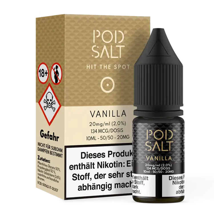 POD SALT Nikotinsalz Liquid 10 ml Vanilla 20 mg
