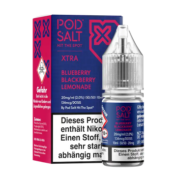 POD SALT Nikotinsalz Liquid 10 ml Blueberry Blackberry Lemonade 20 mg