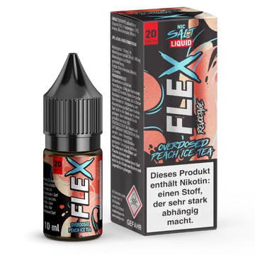 Revoltage Flex Nikotinsalz Liquid 10ml - Peach Ice Tea 20 mg