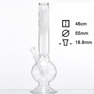 Sand Face Bouncer Glass Bong H: 46cm
