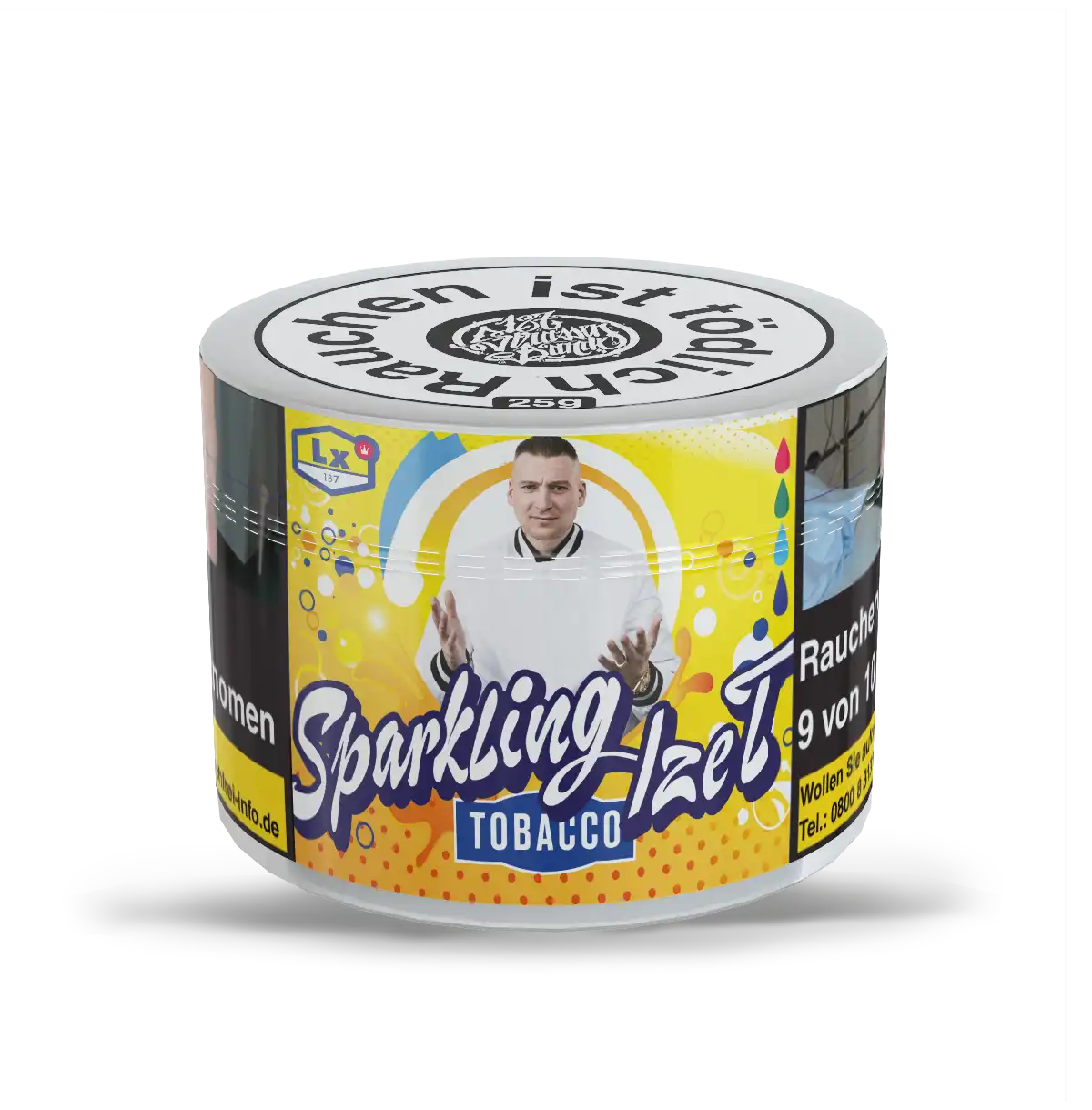 Shisha Tabak 187 Tobacco 25g LX53 Sparkling Ize-T
