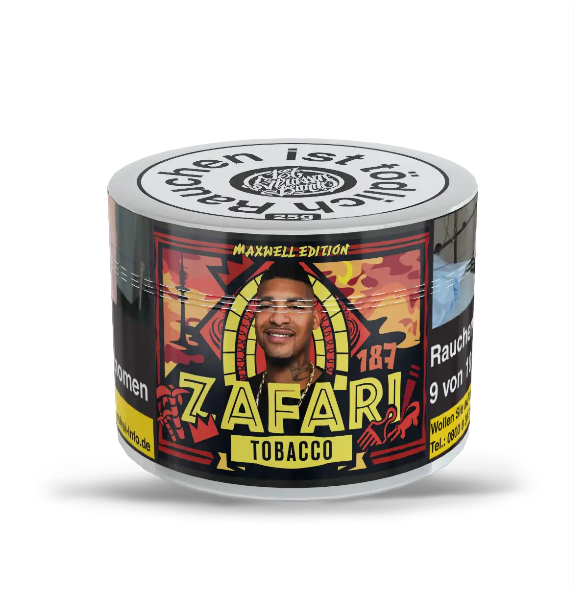 Shisha Tabak 187 Tobacco 25g Zafari