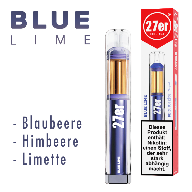 Einweg E-Zigarette 27er Vape Blue Lime
