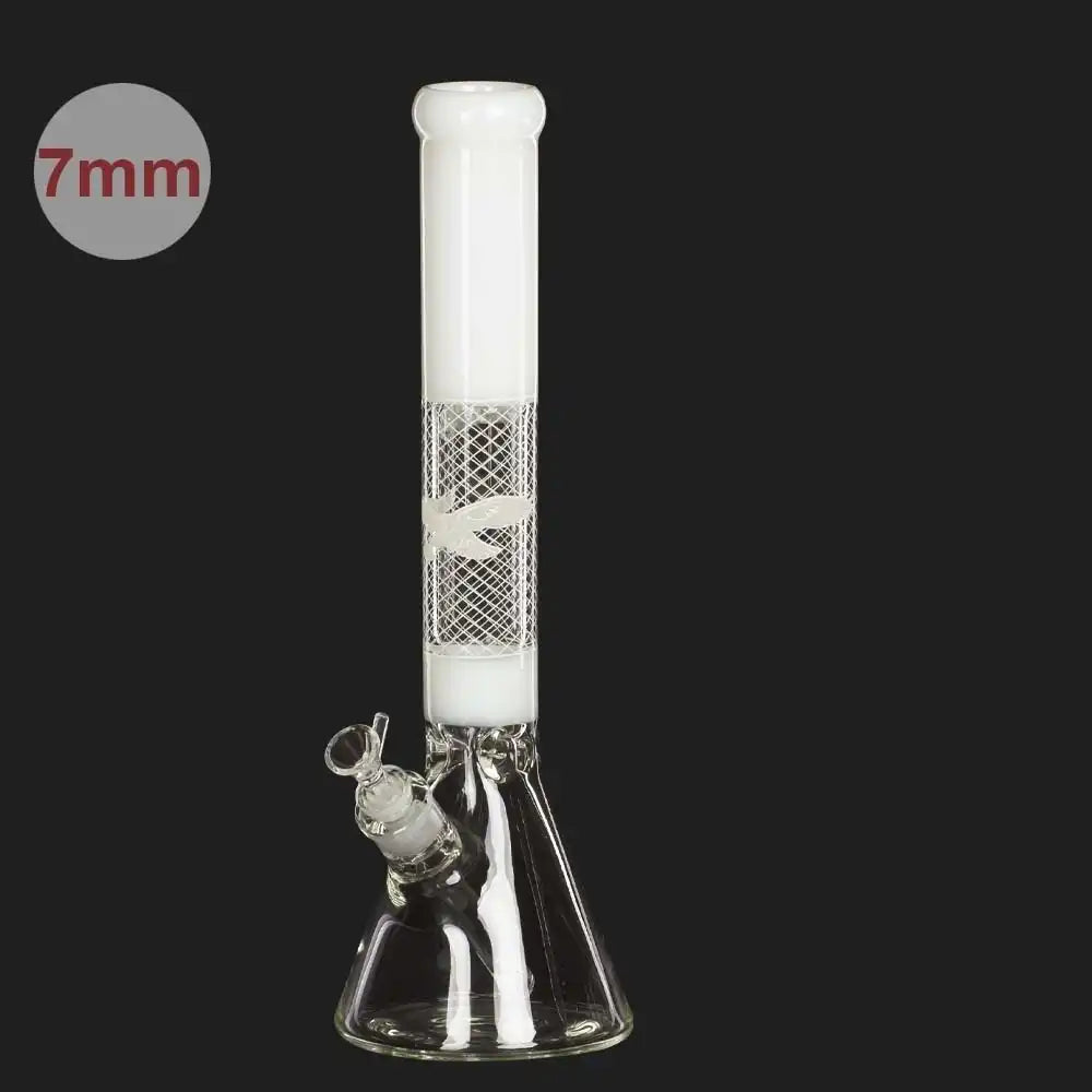 Amsterdam - Mixed White Pattern Designs Bong - H42cm - Ø50mm - Schliff18.8mm