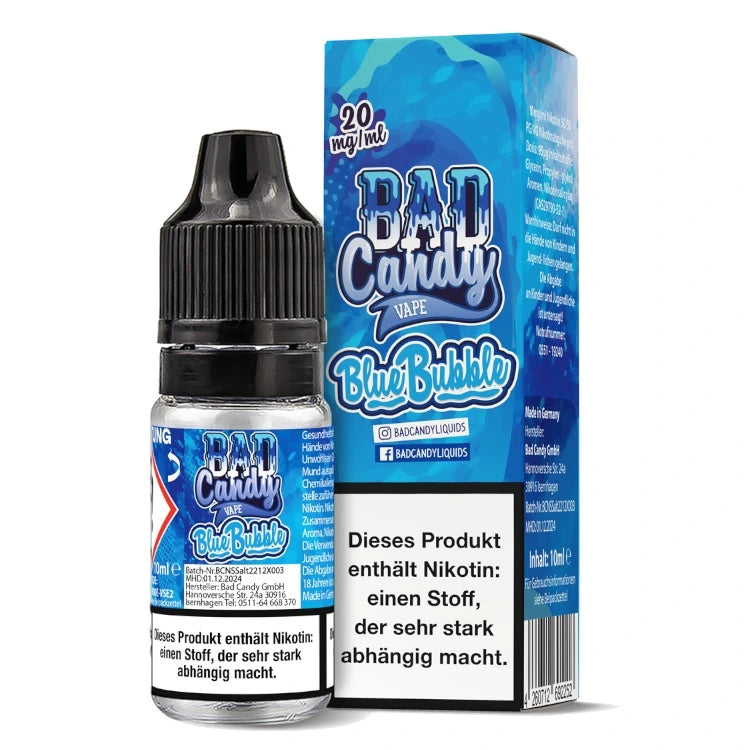 Bad Candy Nikotinsalz Liquid 10ml Blue Bubble 20 mg
