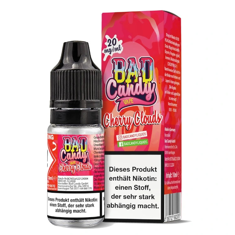 Bad Candy Nikotinsalz Liquid 10ml Cherry Cloud 10 mg