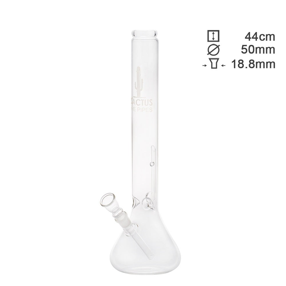 Cactus Beaker Glass Bong - H: 44 cm - 50 mm - Socket: 18.8 mm