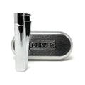 Clipper Classic Metal Large Jet Flame Silver Glänzend