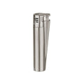 Clipper Classic Metal Large Jet Flame Silver Matt