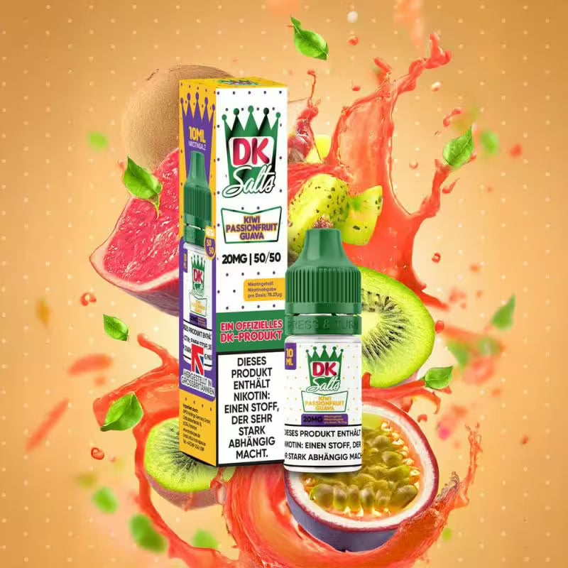 DK Salts Nikotinsalz Liquid 10ml - Kiwi Passionsfrucht Guave 20mg