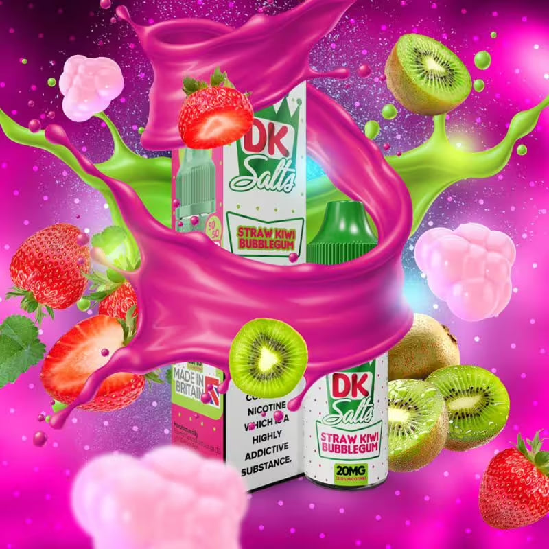 DK Salts Nikotinsalz Liquid 10ml - Straw Kiwi Bubblegum 20mg