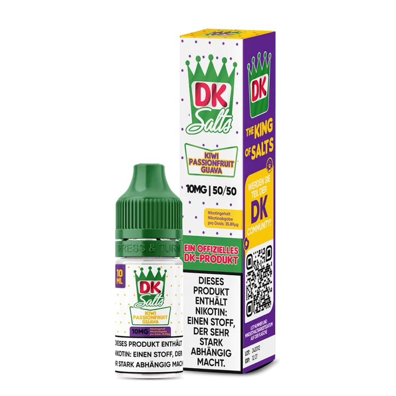 DK Salts Nikotinsalz Liquid 10ml - Kiwi Passionsfrucht Guave 20mg
