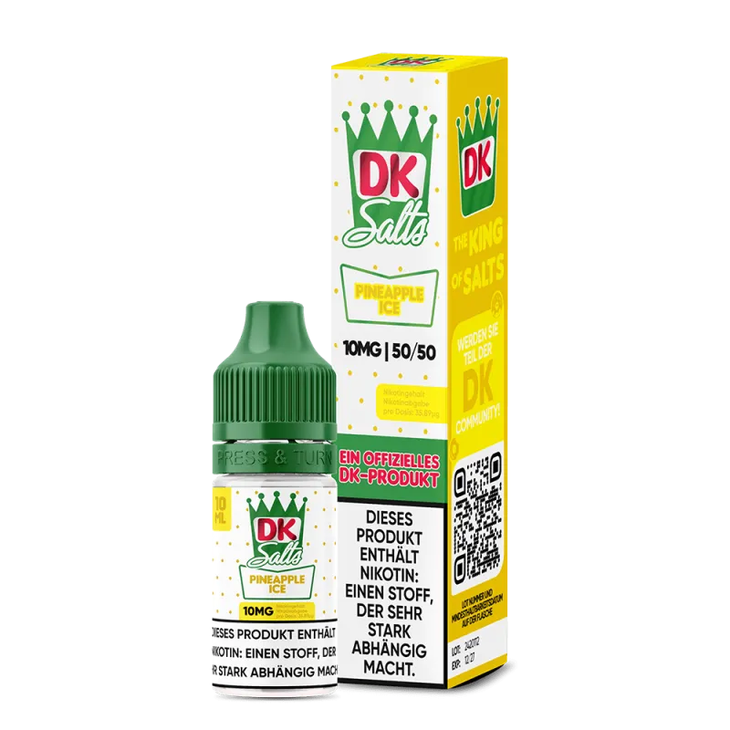 DK Salts Nikotinsalz Liquid 10ml - Pineapple Ice 20mg