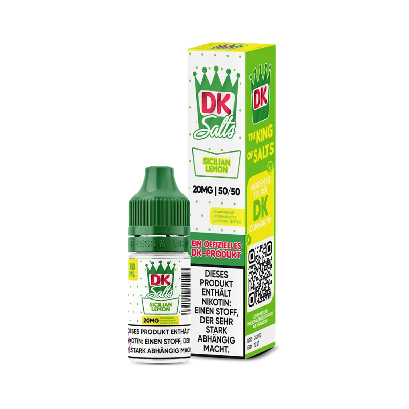 DK Salts Nikotinsalz Liquid 10ml - Sicilian Lemon 20mg