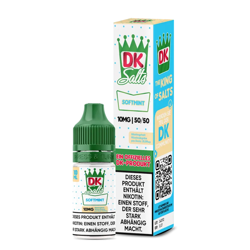 DK Salts Nikotinsalz Liquid 10ml - Softmint 20mg