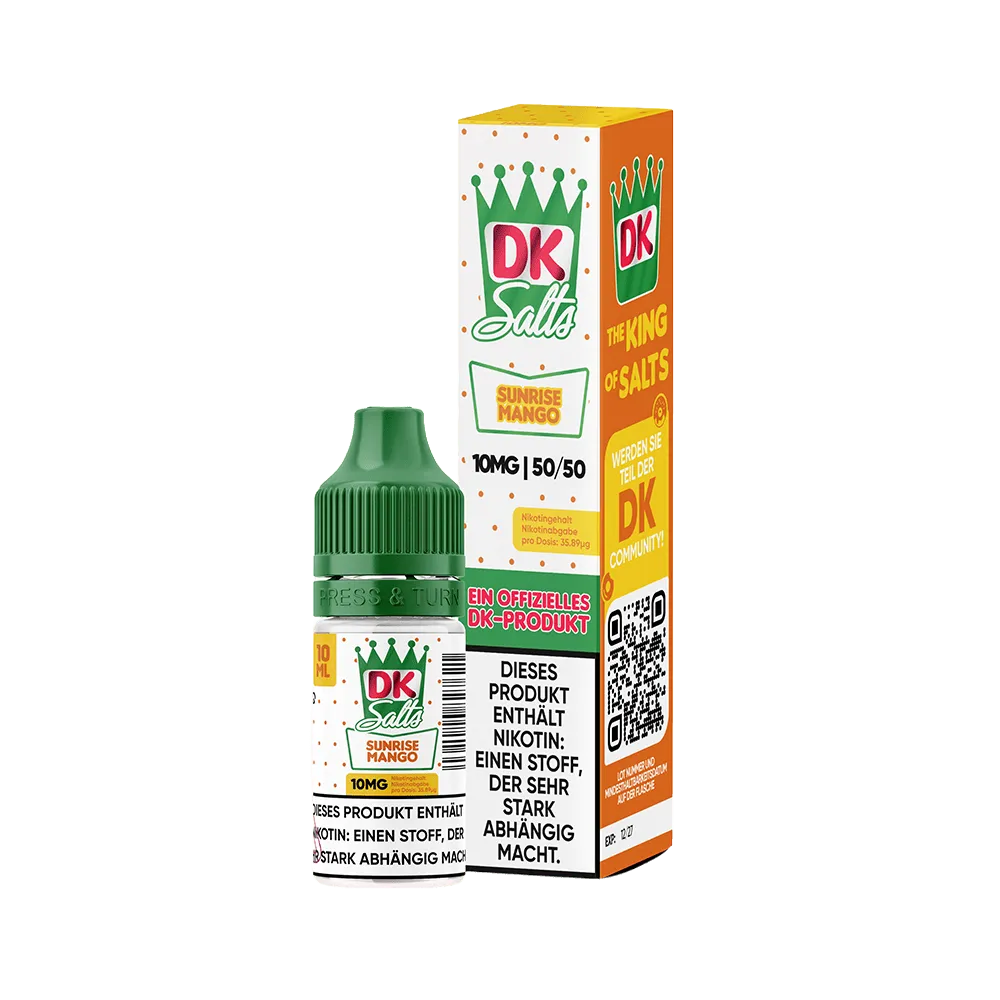 DK Salts Nikotinsalz Liquid 10ml - Sunrise Mango 20mg