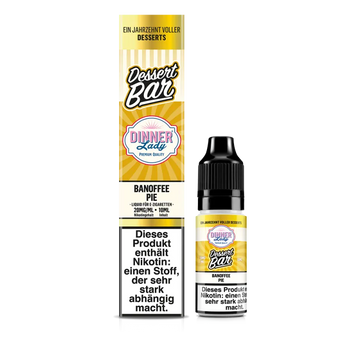 Dinner Lady Dessert Bar Nikotinsalz Liquid 10ml - Banoffee Pie 20mg
