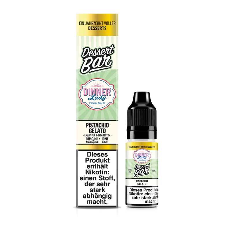 Dinner Lady Dessert Bar Nikotinsalz Liquid 10ml - Pistachio Gelato 10mg
