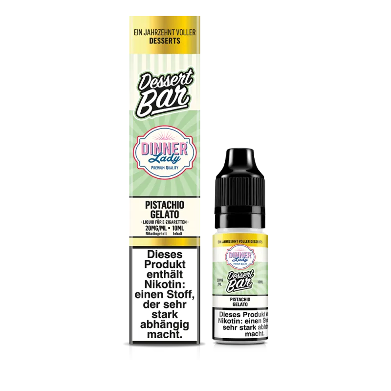 Dinner Lady Dessert Bar Nikotinsalz Liquid 10ml - Pistachio Gelato 20mg