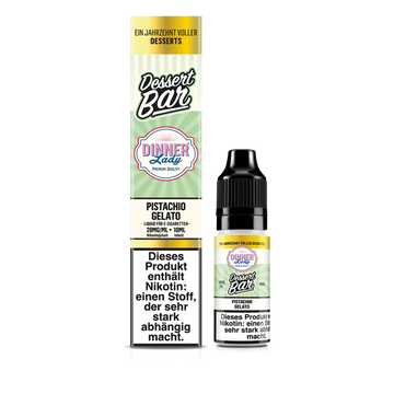 Dinner Lady Dessert Bar Nikotinsalz Liquid 10ml - Pistachio Gelato 20mg