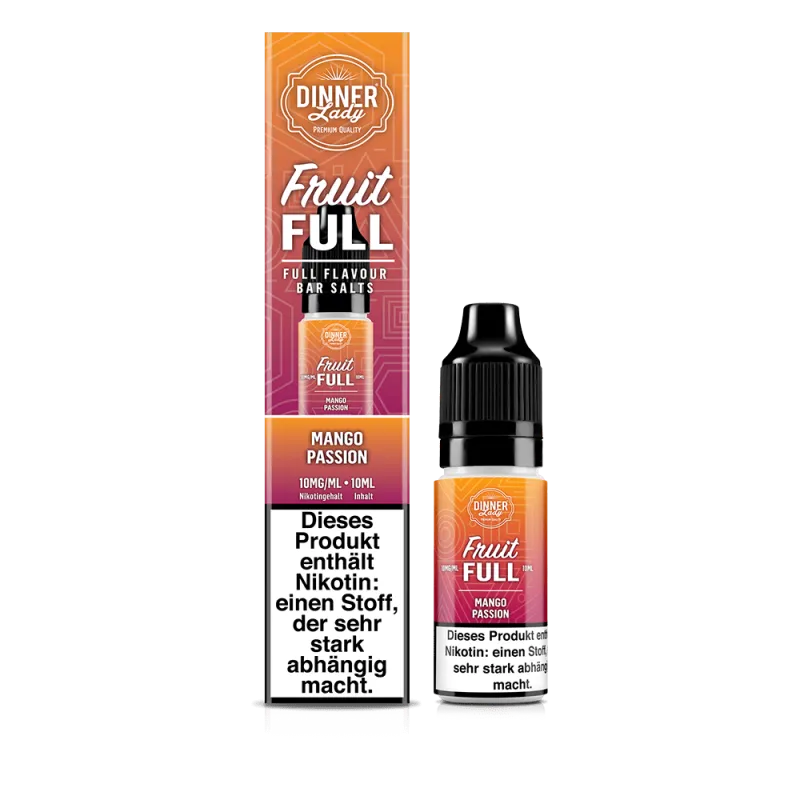 Dinner Lady Fruit Full Nikotinsalz Liquid 10ml - Mango Passion 20mg