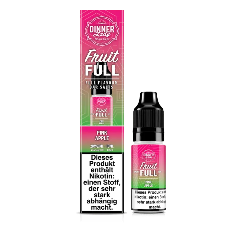 Dinner Lady Fruit Full Nikotinsalz Liquid 10ml - Pink Apple 20mg