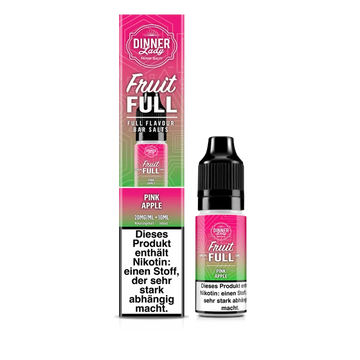 Dinner Lady Fruit Full Nikotinsalz Liquid 10ml - Pink Apple 20mg