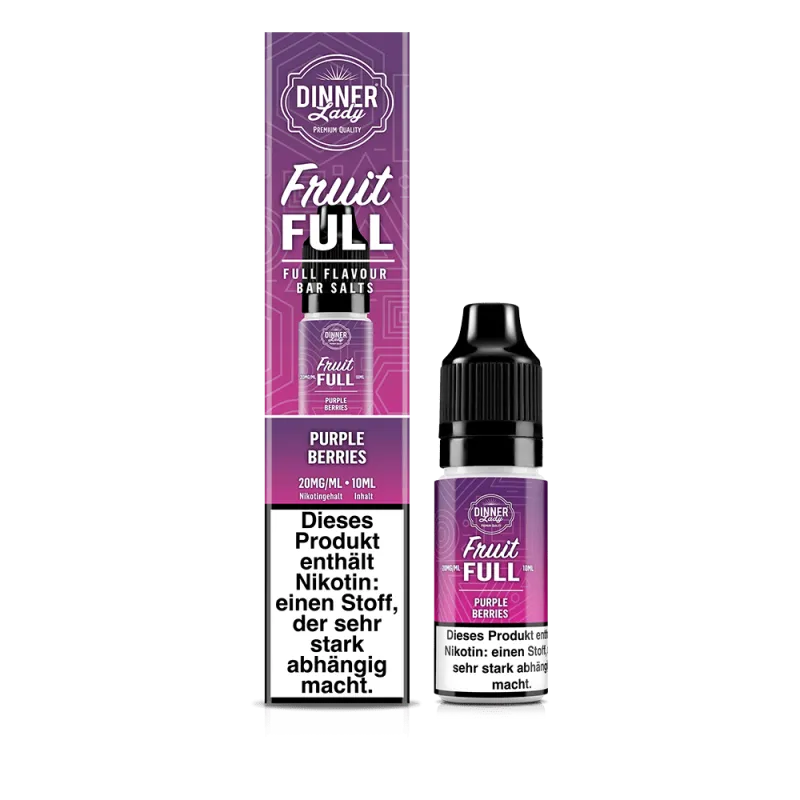 Dinner Lady Fruit Full Nikotinsalz Liquid 10ml - Purple Berries 20mg