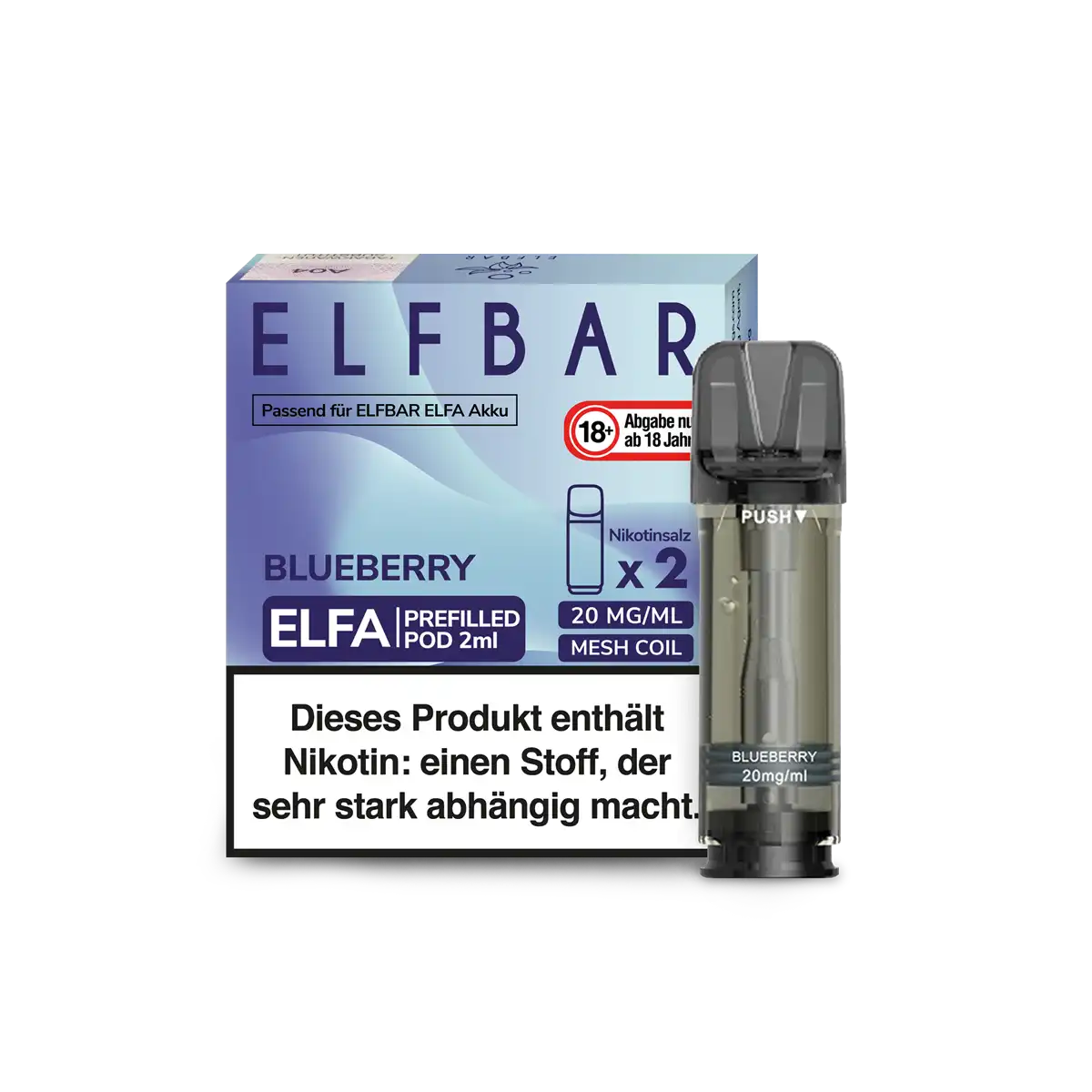 Elfbar ELFA prefilled Pod 2 Stück Blueberry