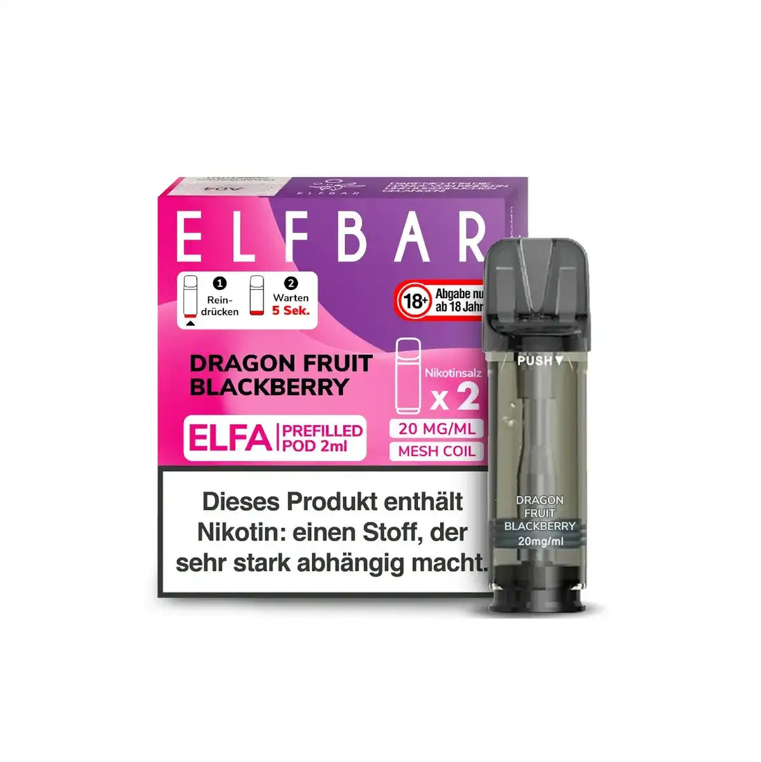 ELFA prefilled Pod - 2 Stk. - Dragon Fruit Blackberry