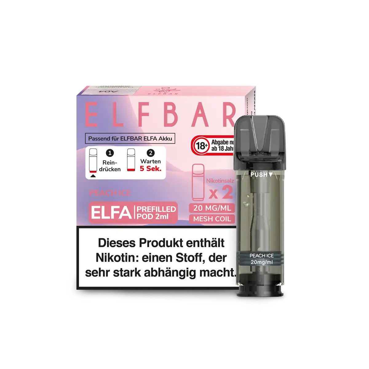 Elfbar ELFA prefilled Pod 2 Stück Peach